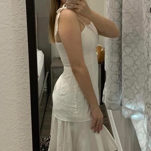 Showpo White Linen Dress